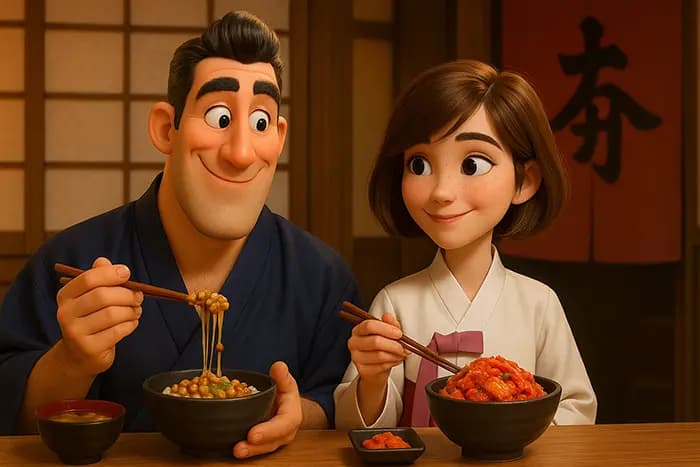 Kimchi vs Natto, które jest zdrowsze